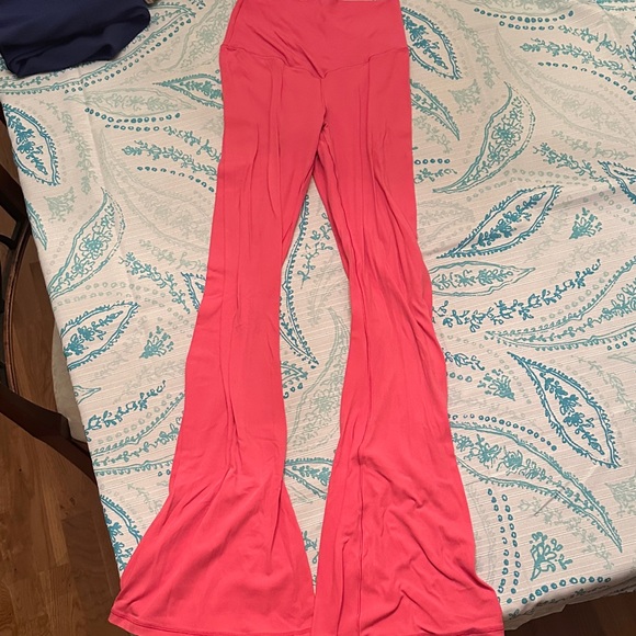 aerie Pants - OFFLINE By Aerie Real Me High Waisted Crossover Flare Legging Pink